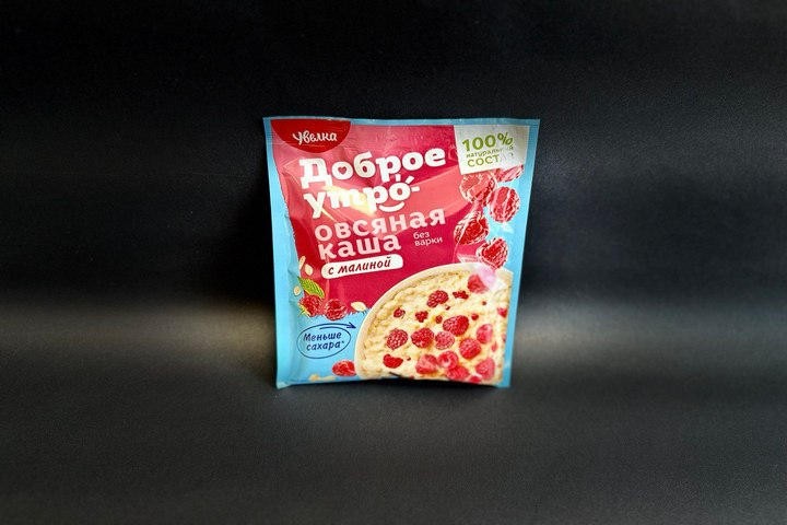 Каша овсяная малина со сливками