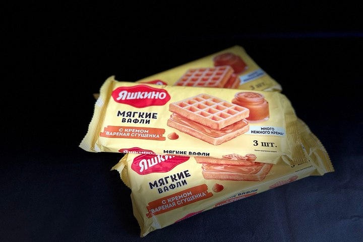 Мягкие вафли с кремом варёная сгущёнка