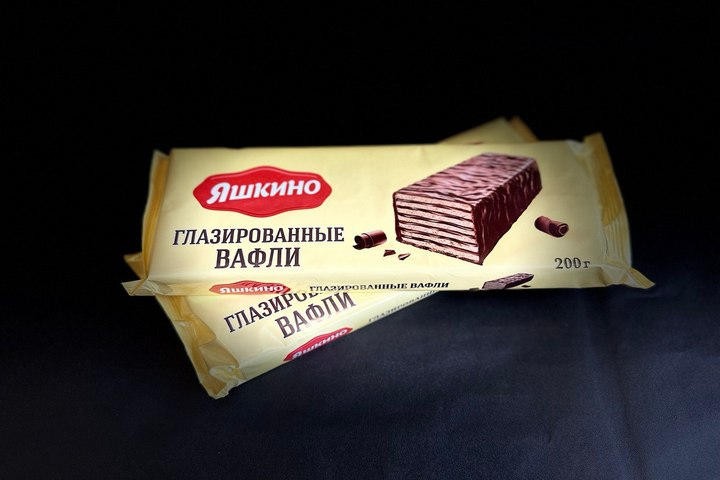 Вафли глазированные